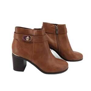Topshop Brown Leather Ankle Boots & Booties | Size 39EU